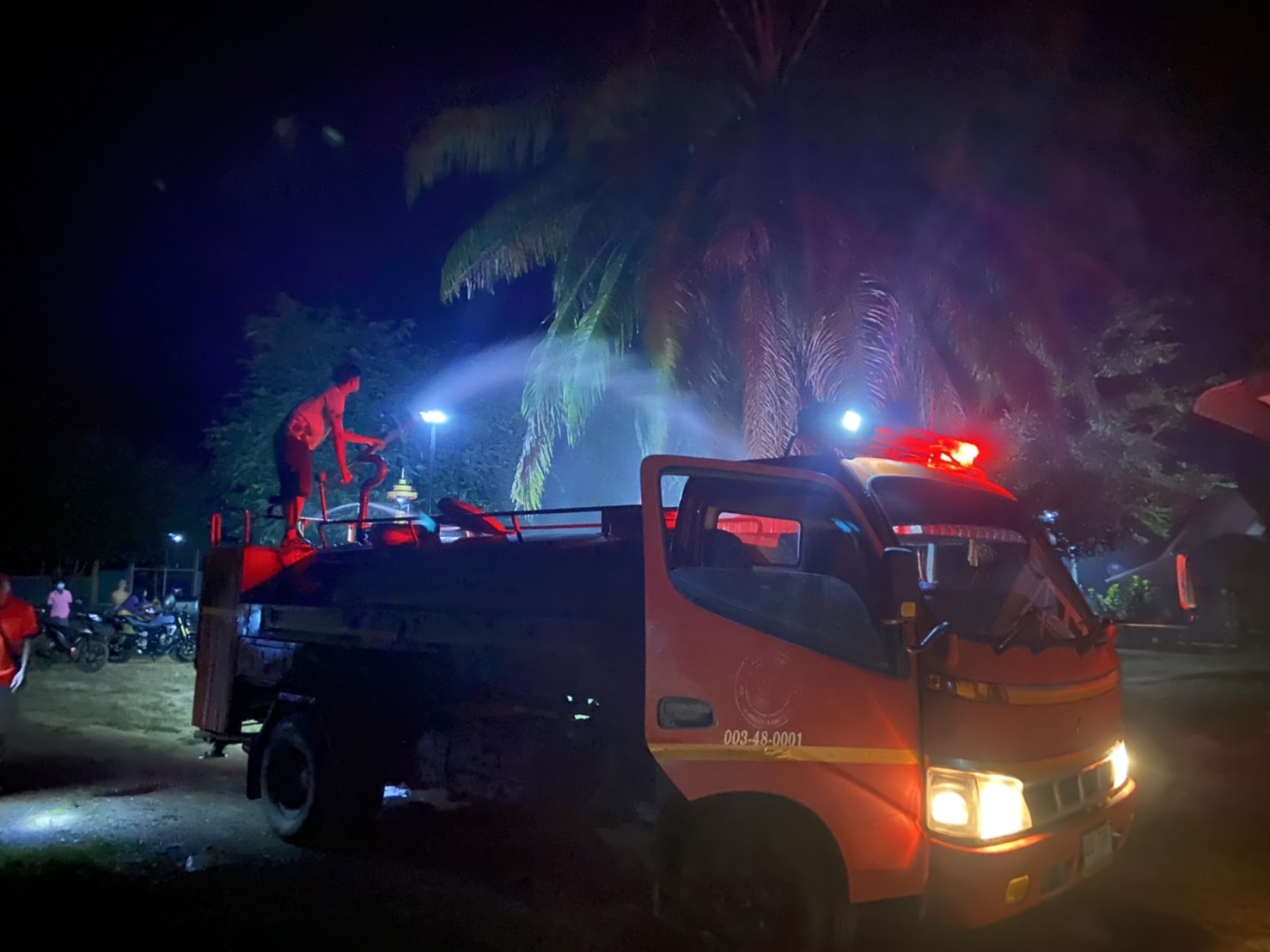 ระงับเหตุไฟไหม้ บริเวณหมู่ 12